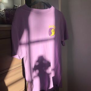 A Purple graphic tee
